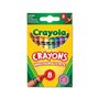 Crayola 8 Πολύχρωμες Κηρομπογιές 
