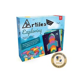 Svoora Artiles Σύνθεση Σχημάτων Με Ξύλινα Τουβλάκια Και 4 Κάρτες Εξερεύνηση 