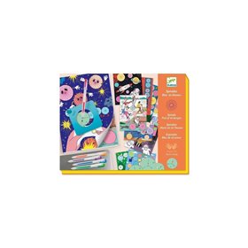 Djeco Σχεδιάζω Και Χρωματίζω Με Σπιράλ Μπλοκ 10 Θέματα - 30 Σελίδες 