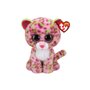 ty Beanie Boos Lainey Χνουδωτό Λεοπάρδαλη Ροζ 23Εκ 