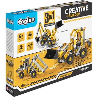 Engino Creative Builder Creative Builder Τροχοφόροι Φορτωτές Σετ Μηχανημάτων 