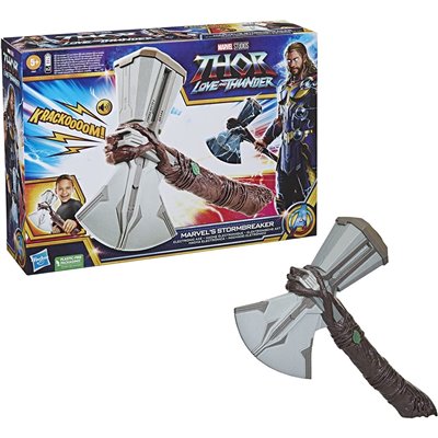 Hasbro Marvel Studios Thor: Love and Thunder Stormbreaker Electronic Axe Thor Roleplay Toy With Sound FX 