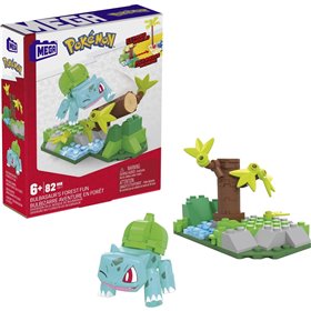 MEGA Pokemon Adventure Builder Φιγούρα Και Αξεσουάρ Bulbasaur Forest Trek with 82 compatible bricks  MEGA Pokemon Adventure Builder Φιγούρα Και Αξεσουάρ Bulbasaur Forest Trek with 82 compatible bricks