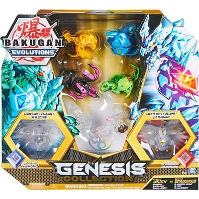 Spin Master Bakugan Evolutions, Genesis Collection Pack, Includes New Light Up 