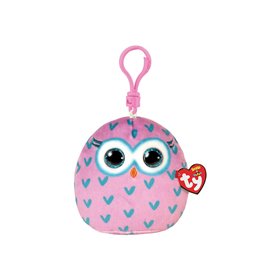 ty Squishy Beanies Winks Χνουδωτό Κλιπ Κουκουβάγια Ροζ  ty Squishy Beanies Winks Χνουδωτό Κλιπ Κουκουβάγια Ροζ