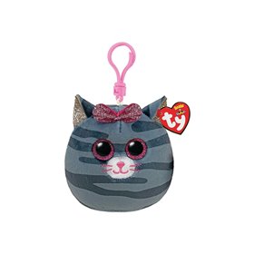 ty Squishy Beanies Kiki Χνουδωτό Κλιπ Γατούλα Γκρι  ty Squishy Beanies Kiki Χνουδωτό Κλιπ Γατούλα Γκρι