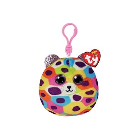 ty Squishy Beanies Giselle Χνουδωτό Κλιπ Λεοπάρδαλη Πολύχρωμο  ty Squishy Beanies Giselle Χνουδωτό Κλιπ Λεοπάρδαλη Πολύχρωμο