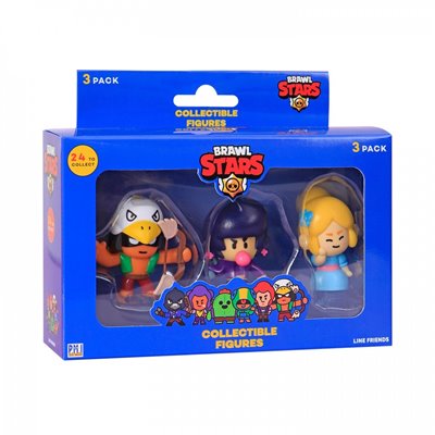 PMI Ltd Brawl Stars Collectible Figures - 3 Pack S1 Random 