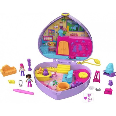 Mattel Polly Pocket Mini - Ο Κοσμος Της Σετακια Art Studio Compact 