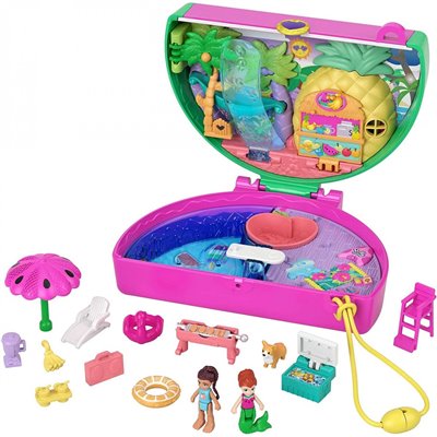 Mattel Polly Pocket Mini - Ο Κοσμος Της Σετακια Watermelon Pool Party 