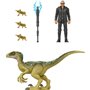 Mattel Jurassic World Ανθρωπος &amp Δεινοσαυρος Σετ Ian Malcolm &amp Juvenile Baryonyx 