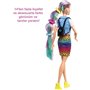 Mattel Barbie Leopard Rainbow Hair Ξανθιά Κούκλα Color-change Hair Feature, 16 Αξεσουάρ 