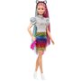 Mattel Barbie Leopard Rainbow Hair Ξανθιά Κούκλα Color-change Hair Feature, 16 Αξεσουάρ 