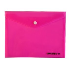 A&ampG PAPER Φάκελος PP Κουμπί Premium A4 Ροζ 