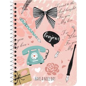 Pelikan Τετράδιο SPR Lady Lovely 17x25 3 Θεμάτων 90 Φύλλων 4 σχέδια 