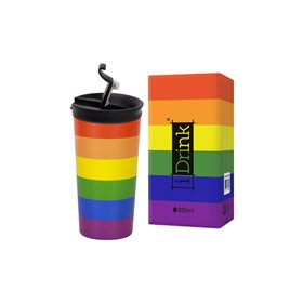 iDrink Κούπα Θερμός ID0233 TRAVEL 350ml Love is Love  iDrink Κούπα Θερμός ID0233 TRAVEL 350ml Love is Love