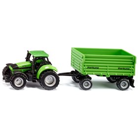 siku Τρακτέρ Deutz με καρότσα, Πράσινο 