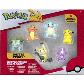 Jazwares Pokemon Battle Σετ με 6 Φιγούρες Μάχης  
