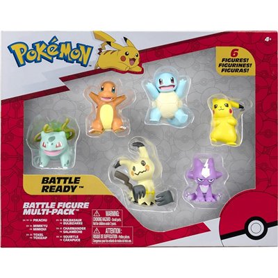 Jazwares Pokemon Battle Σετ με 6 Φιγούρες Μάχης  