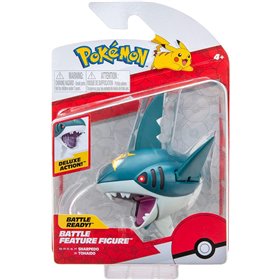 Jazwares Pokemon: Sharpedo Battle Feature Deluxe Φιγούρα, 11,5 cm 