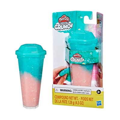 Hasbro Play-Doh Crystal Crunch Single Can Light Pink Teal 