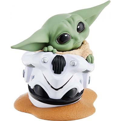 Hasbro Star Wars The Bounty Collection Series 2 The Child 2.2-Inch Baby Yoda Helmet Hiding Pose 