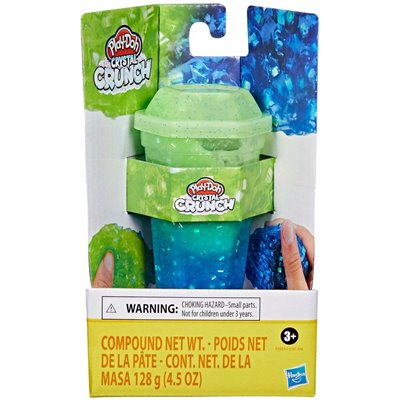 Hasbro Play-Doh Crystal Crunch Single Can Hot Blue Chartreuse 