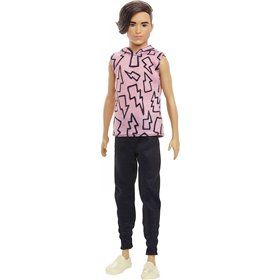 Mattel Barbie Ken Fashionistas Doll 193, Slender, Rooted Brown Hair 