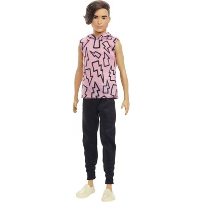 Mattel Barbie Ken Fashionistas Doll 193, Slender, Rooted Brown Hair 