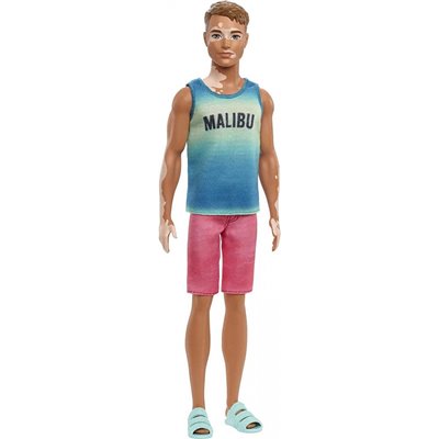 Mattel Barbie Ken Fashionistas Doll 192, Brown Cropped Hair, Malibu 