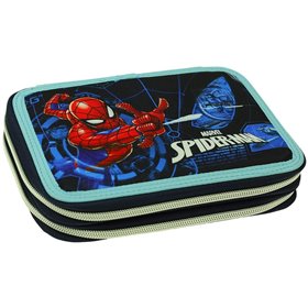 GIM Κασετίνα Διπλή Spiderman Digital 