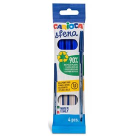 CARIOCA Στυλό Sfera Σετ 4 τμχ Μπλε  CARIOCA Στυλό Sfera Σετ 4 τμχ Μπλε