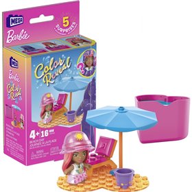 MEGA Barbie Color Reveal - Φιγούρα Με Αξεσουάρ Beach Day  MEGA Barbie Color Reveal - Φιγούρα Με Αξεσουάρ Beach Day