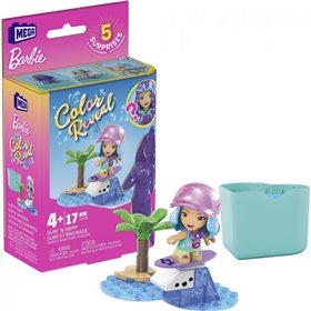 MEGA Barbie Color Reveal - Φιγούρα Με Αξεσουάρ Surf and Swim  MEGA Barbie Color Reveal - Φιγούρα Με Αξεσουάρ Surf and Swim