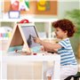 Hape 3 In 1 Early Explorer Ξύλινος Πίνακας Store and Go Easel 