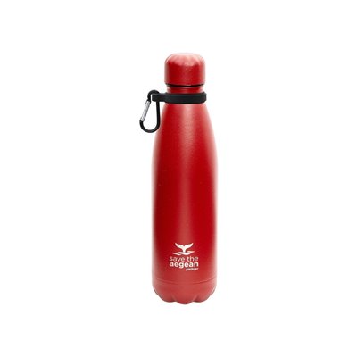 Estia Θερμός Travel Flask Save The Aegean 500Ml Matte Red 