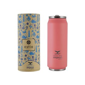 Estia Θερμος Travel Cup Save The Aegean 500Ml Fusion Coral  Estia Θερμος Travel Cup Save The Aegean 500Ml Fusion Coral