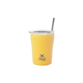 Estia Θερμός Coffee Mug Save The Aegean 350Ml Pineapple Yellow  Estia Θερμός Coffee Mug Save The Aegean 350Ml Pineapple Yellow