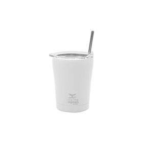 Estia Θερμός Coffee Mug Save The Aegean 350Ml Pure White  Estia Θερμός Coffee Mug Save The Aegean 350Ml Pure White