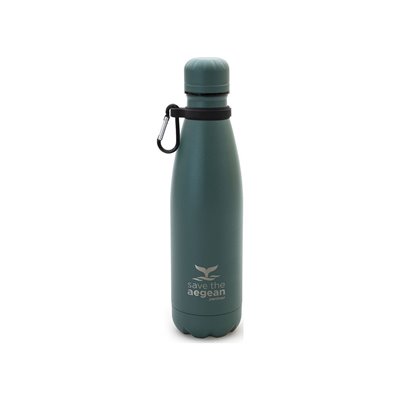 Estia Θερμός Travel Flask Save The Aegean 500Ml Pine Green 