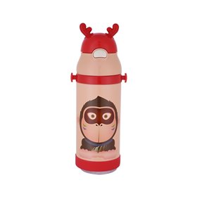Estia Θερμός Παιδικό Animals Ανοξείδωτο 350Ml Gorilla Red  Estia Θερμός Παιδικό Animals Ανοξείδωτο 350Ml Gorilla Red