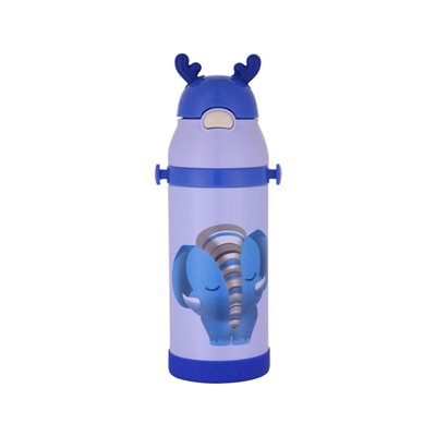 Estia Θερμός Παιδικό Animals Ανοξείδωτο 350Ml Elephant Blue 