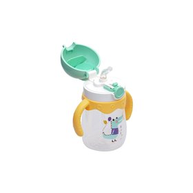 Estia Παγούρι Παιδικό Happy Πλαστικό 350Ml Crocodile Turquoise  Estia Παγούρι Παιδικό Happy Πλαστικό 350Ml Crocodile Turquoise