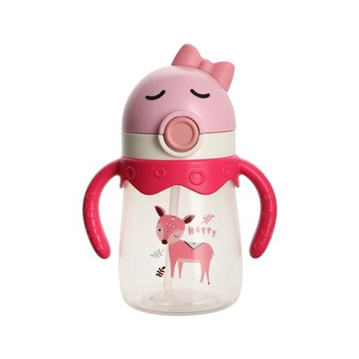 Estia Παγούρι Παιδικό Happy Πλαστικό 350Ml Deεr Pink 