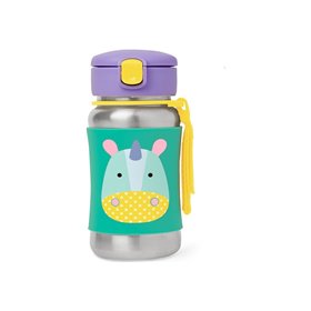 Skip Hop Zoo Παγουρίνο από Aνοξείδωτο Aτσάλι με Καλαμάκι Μονόκερος 