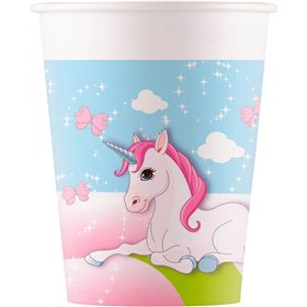 PROCOS Ποτήρια Χαρτινα Unicorn 200ml 8τμχ  PROCOS Ποτήρια Χαρτινα Unicorn 200ml 8τμχ