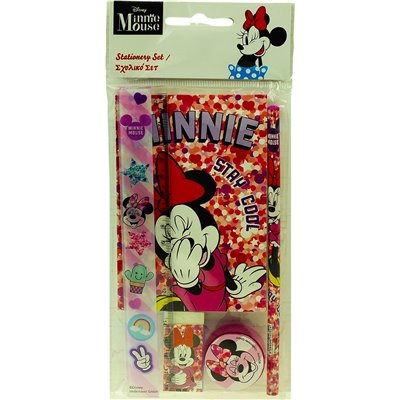 GIM Σετ Σχολικό Και Μπλοκ Minnie 