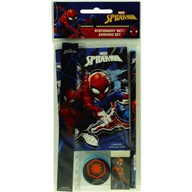 GIM Σετ Σχολικο και Μπλοκ Spiderman  GIM Σετ Σχολικο και Μπλοκ Spiderman