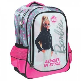 GIM Τσάντα Δημοτικού Οβαλ Barbie Trend Flash + Δώρο Κούκλα Barbie 