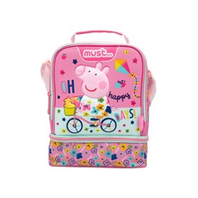  Τσαντάκι Φαγητού 24x12x20 Ισοθερμικο Peppa Pig Happy Days 